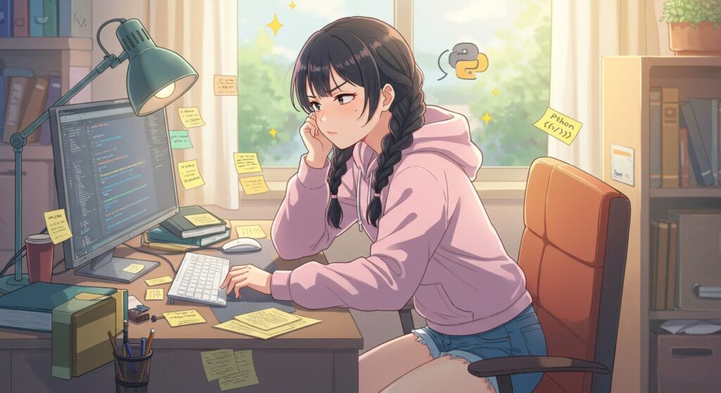 パソコン操作が苦手な女性