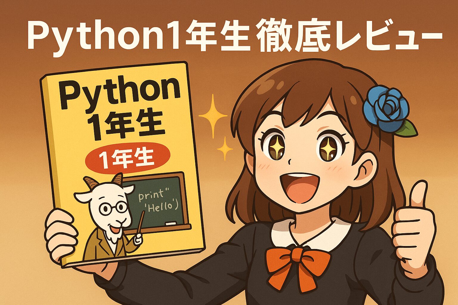 Python1年生書籍レビュー　ハナマルコ　アイキャッチ